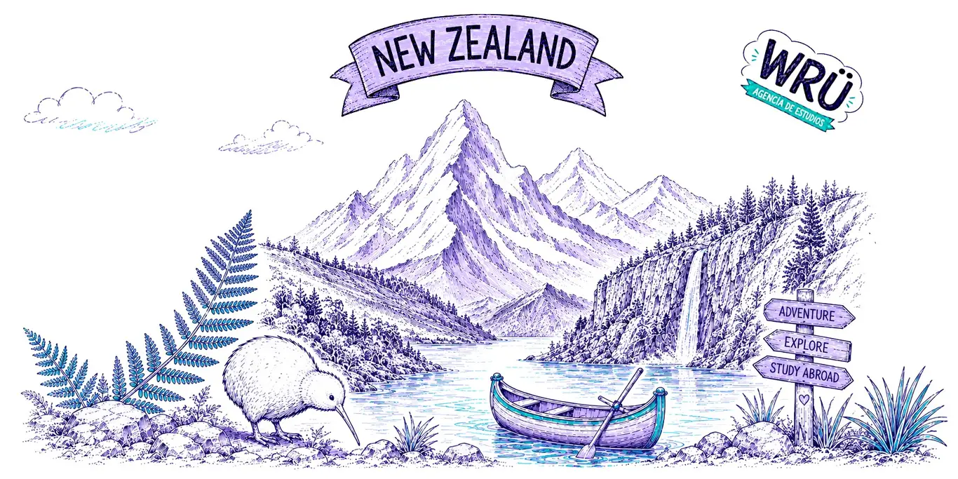 Paisaje de Nueva Zelanda